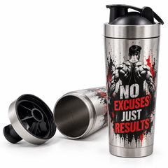 500ml Aluminium Shaker Bottle - Silver