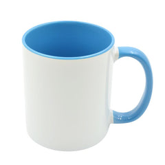 sublimation blank blue inner and handle mug