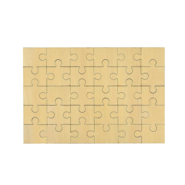 Natural MDF Jigsaw 30pcs - Double Sided