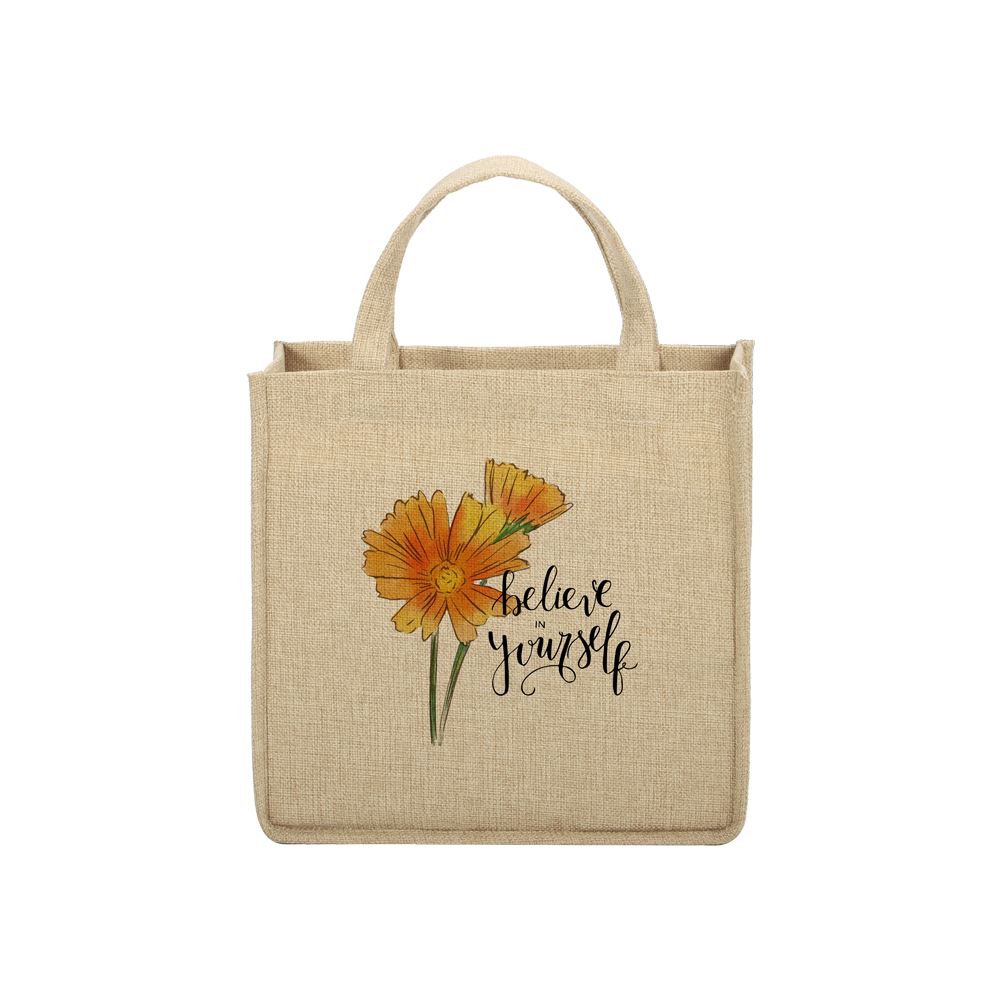 sublimation blank burlap tote bag