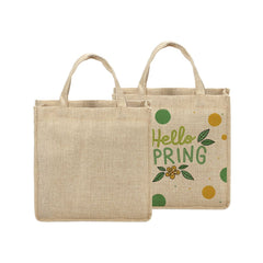 sublimation blank jute burlap tote bag