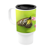 14 oz Plastic Travel Mug white sublimation mug