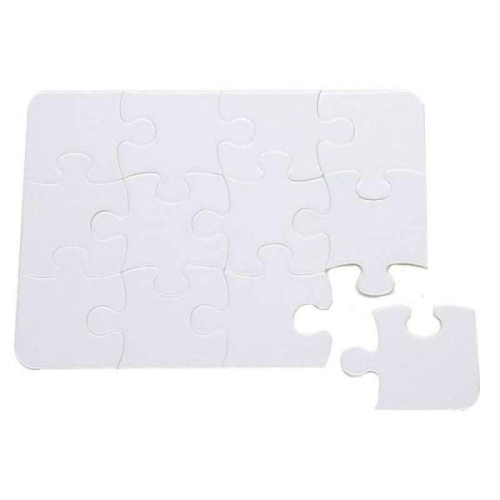 Sublimation blank 12pcs - Cardboard Jigsaw Puzzle - 13 x 18 cm