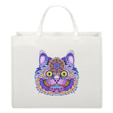 sublimation blank white linen tote bag