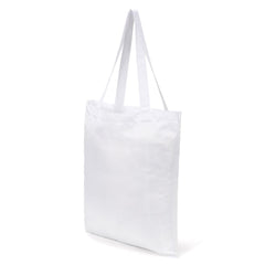 White Polyester Tote Shopping Bag - 38cm x 42cm
