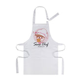 sublimation blank kids polyester apron white