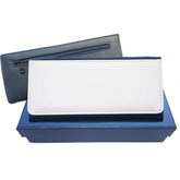 Large Leather Purse - Navy Blue + giftbox