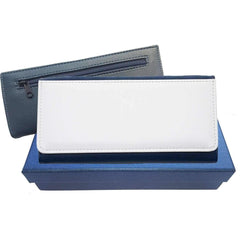 Large Leather Purse - Navy Blue + giftbox