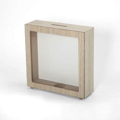 sublimation blank light brown wooden money box