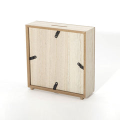 sublimation blank light brown wooden money box