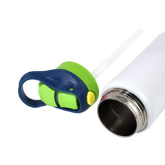 Kids 350ml polymer water bottle - Blue and Green