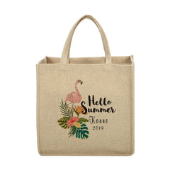 sublimation blank Linen Tote Bag Natural