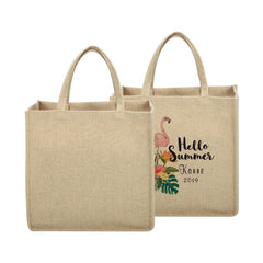 sublimation blank Linen Tote Bag Natural