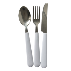 Kids polymer steel knife spoon and fork set for sublimation printing
