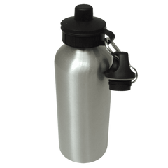 Aluminium Water Bottle 600ml Silver sublimation blanks