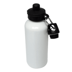 Aluminium Water Bottle 600ml White sublimation blanks