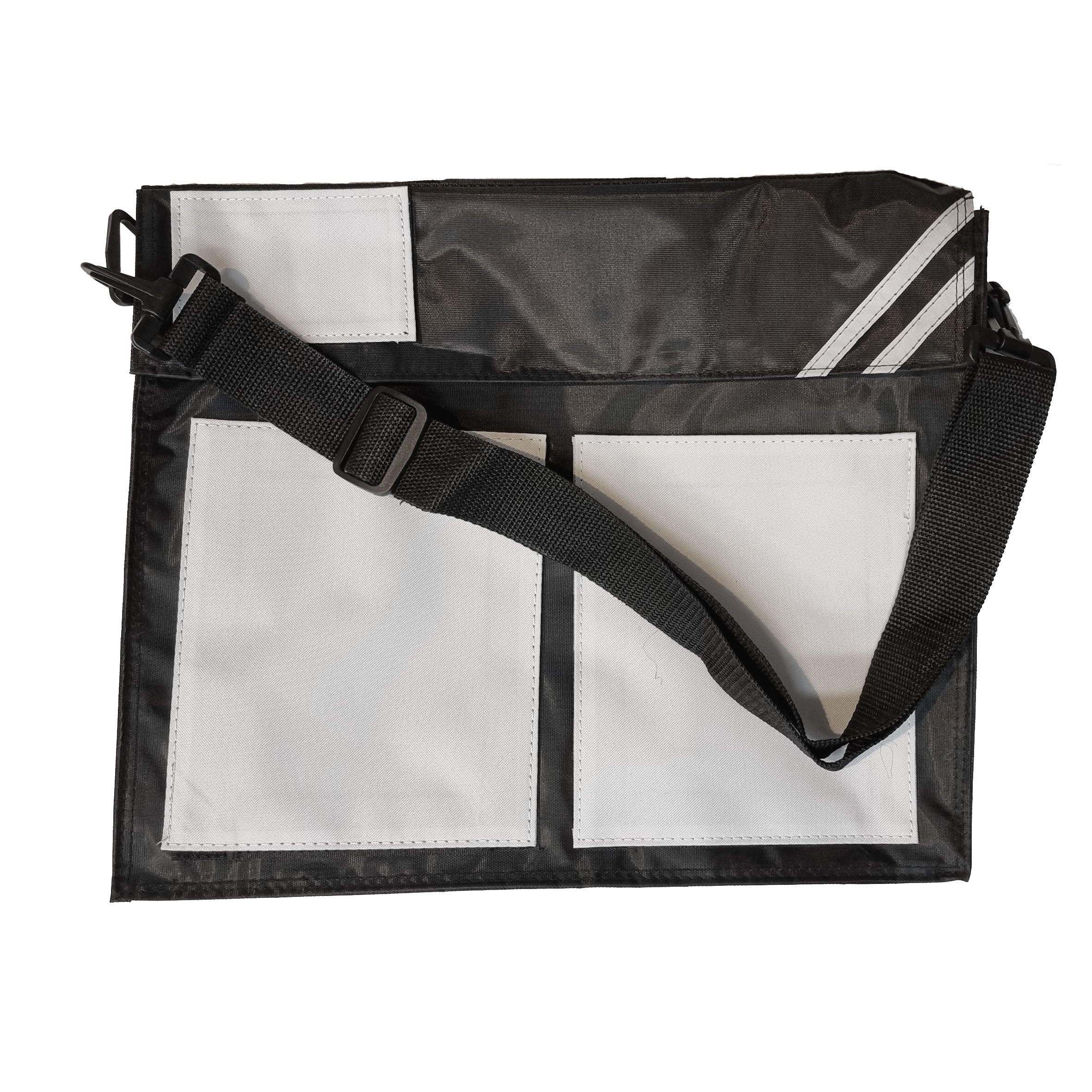 Back to school messenger book bag - black