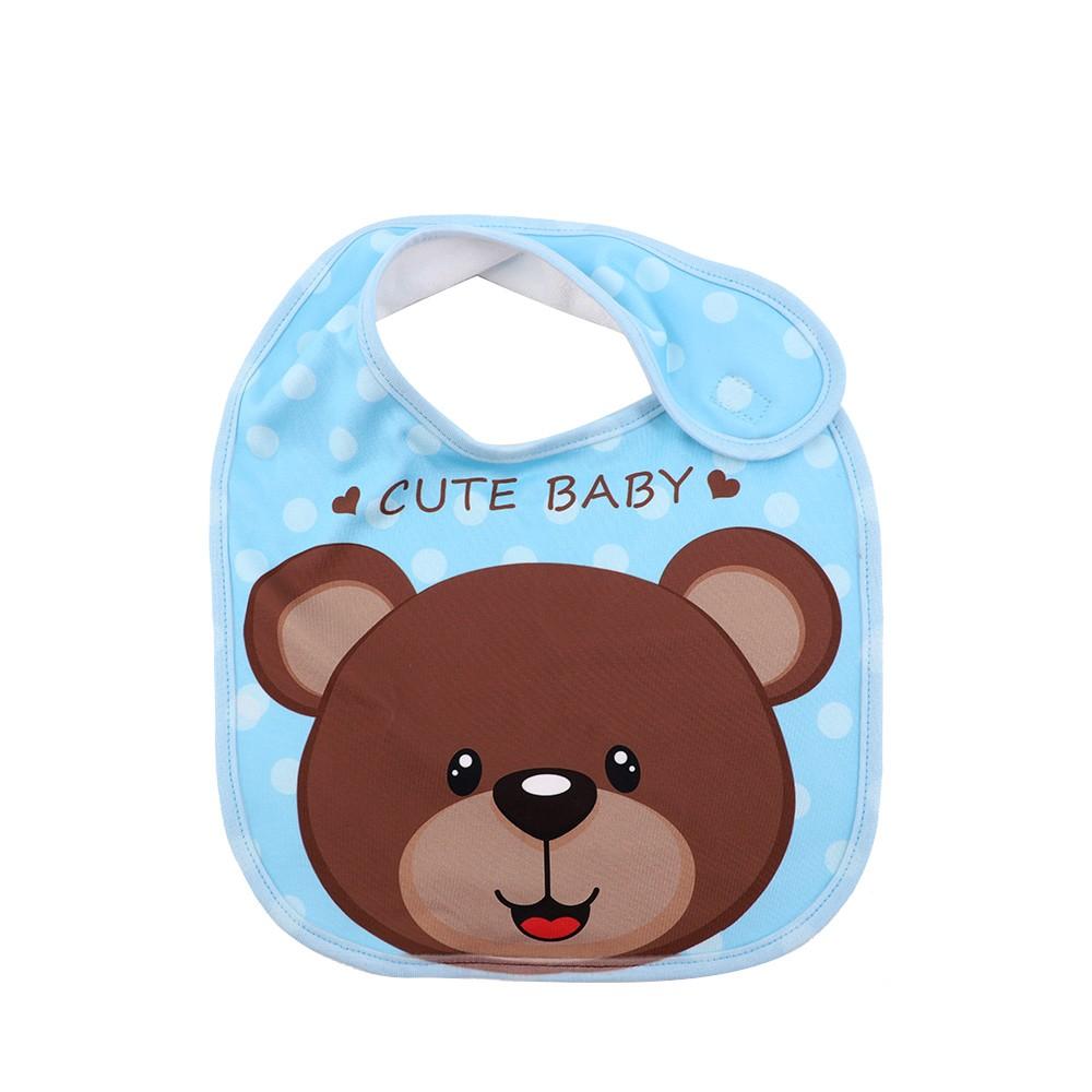 Sublimation blank Blue Velcro Baby Bib