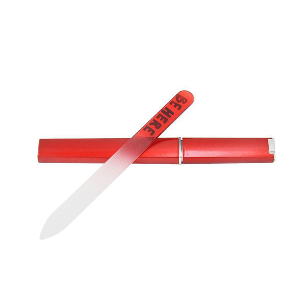 Sublimation blank red glass nail file