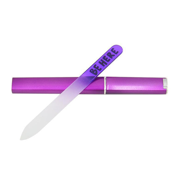 Sublimation blank purple glass nail file
