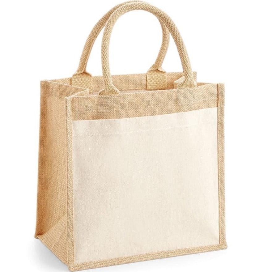 sublimation blank jute tote bag