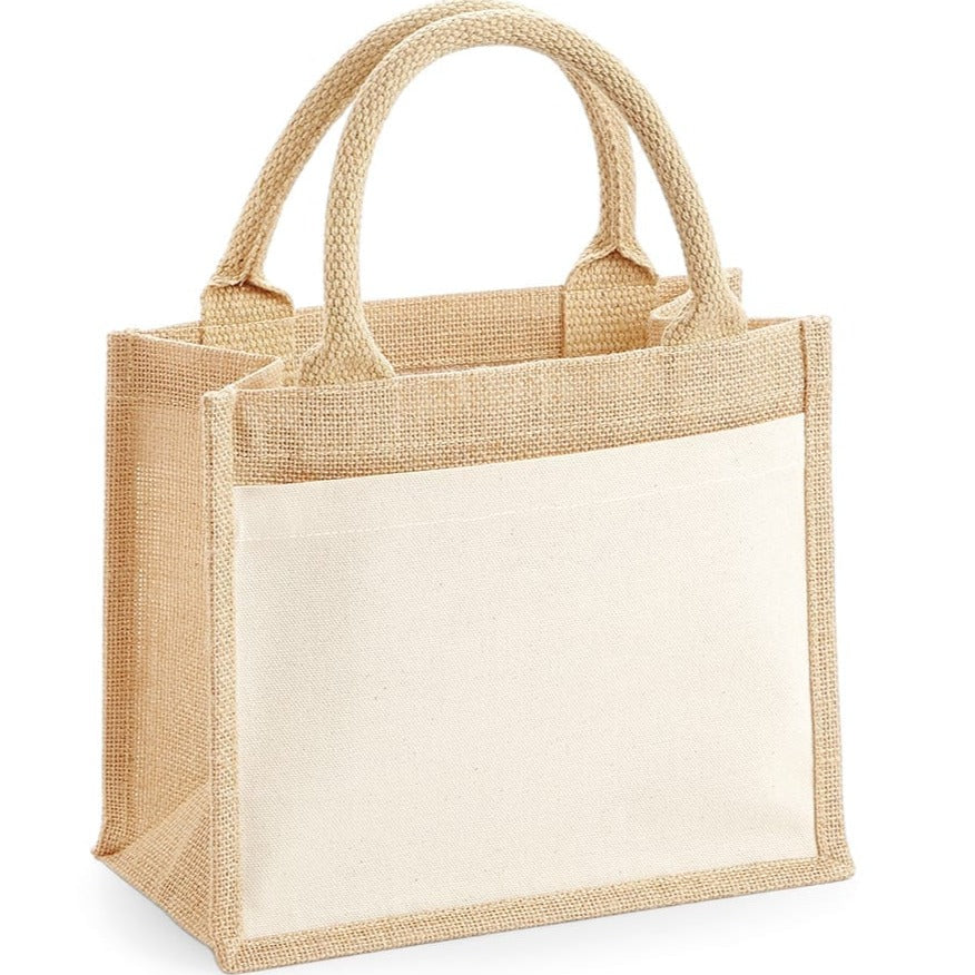 sublimation blank jute tote bag