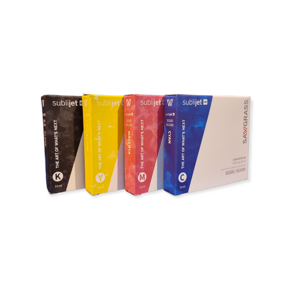 Sawgrass SG500 SG1000 sublimation ink cartridges set for sublimation and laser engraving printers