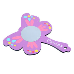 Sublimation blank kids handheld mirror butterfly