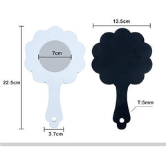 Sublimation blank kids handheld mirror flower