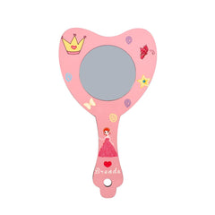 Sublimation blank kids handheld mirror heart