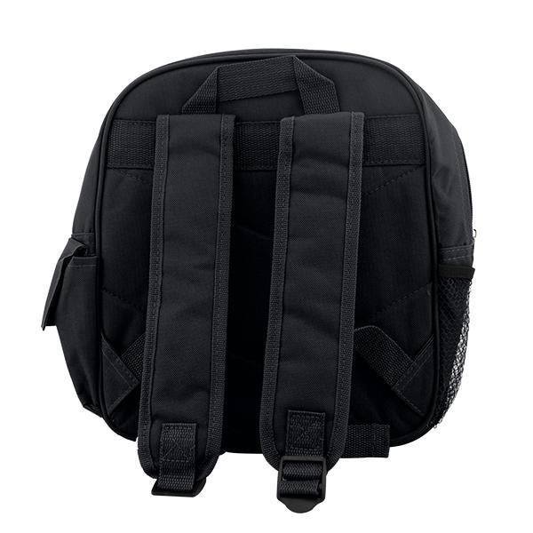 Sublimation kids black backpack 