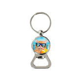Sublimation blank bottle opener keyring