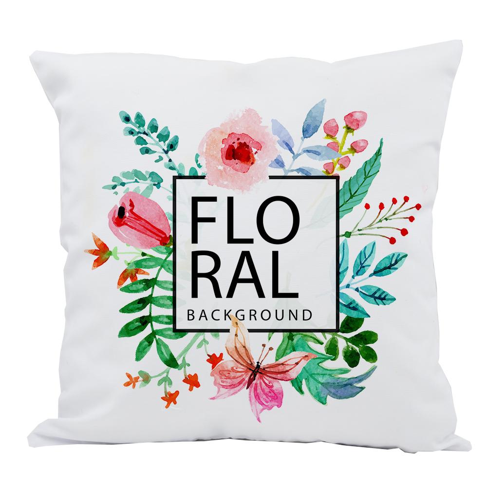 Sublimation blank canvas cushion cover white