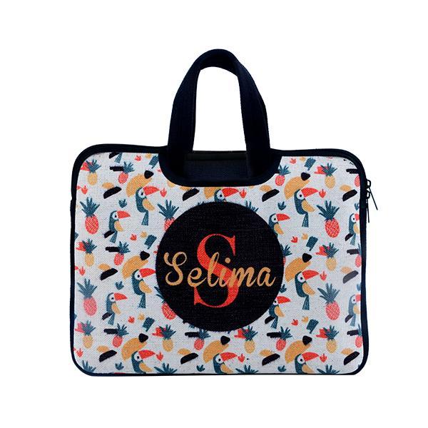 Sublimation blank linen laptop bag
