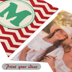 Sublimation blank linen rectangle banner