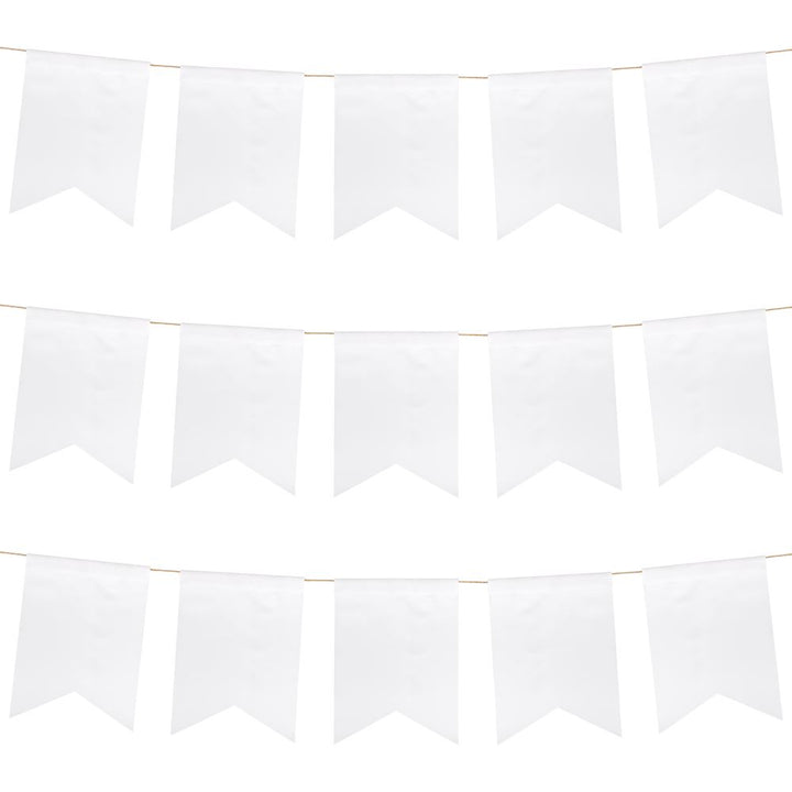 Sublimation blank white polyester flag banner