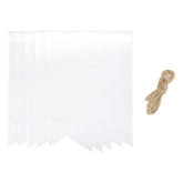 Sublimation blank white polyester flag banner