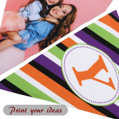 Sublimation blank white polyester triangle banner flag