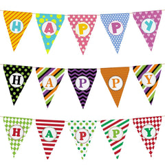 Sublimation blank white polyester triangle banner flag