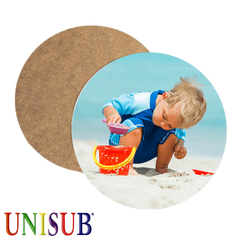 UniSub Round Hardboard Coaster sublimation blanks