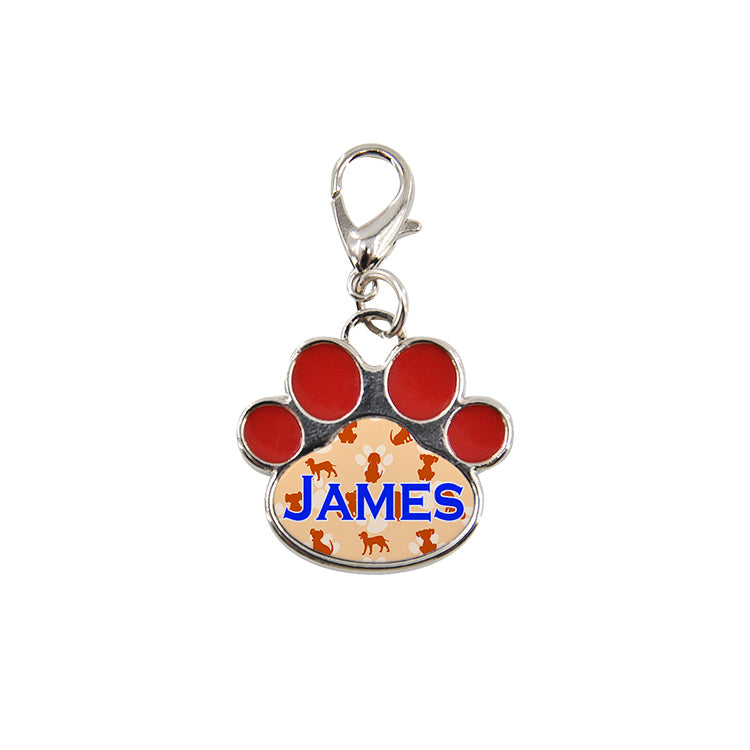 sublimation blank pet tag paw print