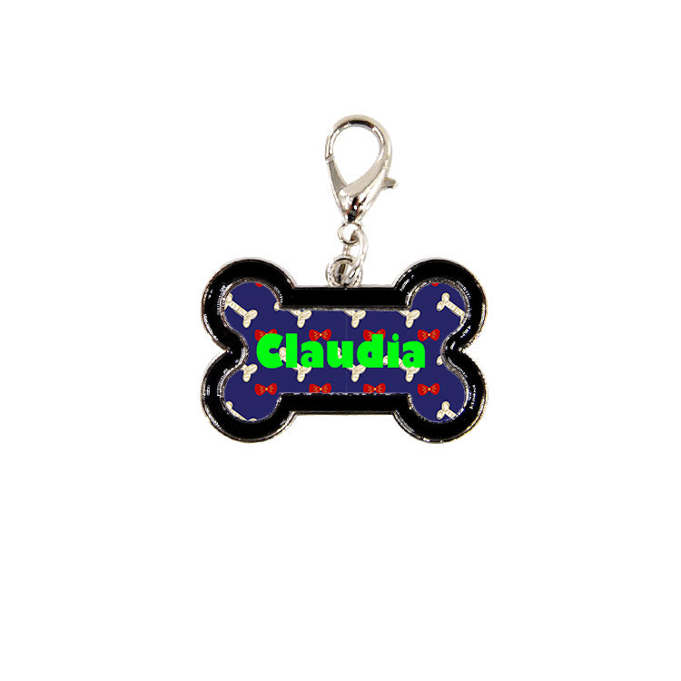 sublimation blank pet tag dog bone print