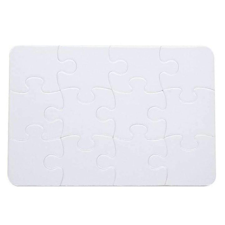 Sublimation blank 12pcs - Cardboard Jigsaw Puzzle - 13 x 18 cm