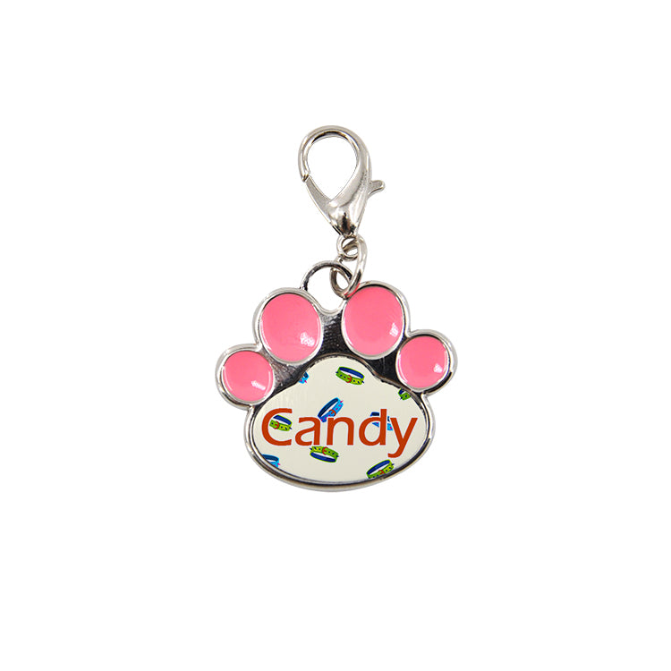 sublimation blank pet tag paw print