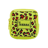 Neoprene Earphone Bag Square - Neon Green