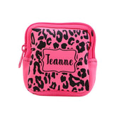 Neoprene Earphone Bag Square - Neon Pink