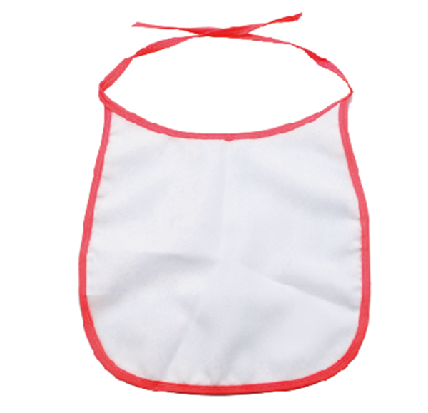 sublimation blank baby bib red