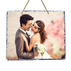 Hanging Photo Rock Slate 25cm x 30cm - Glossy