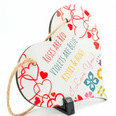 sublimation blank heart hanging plaque