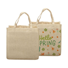 sublimation blank Burlap Tote Bag Natural